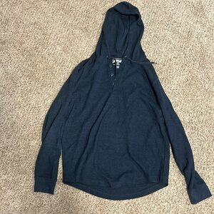 Navy hooded long sleeve